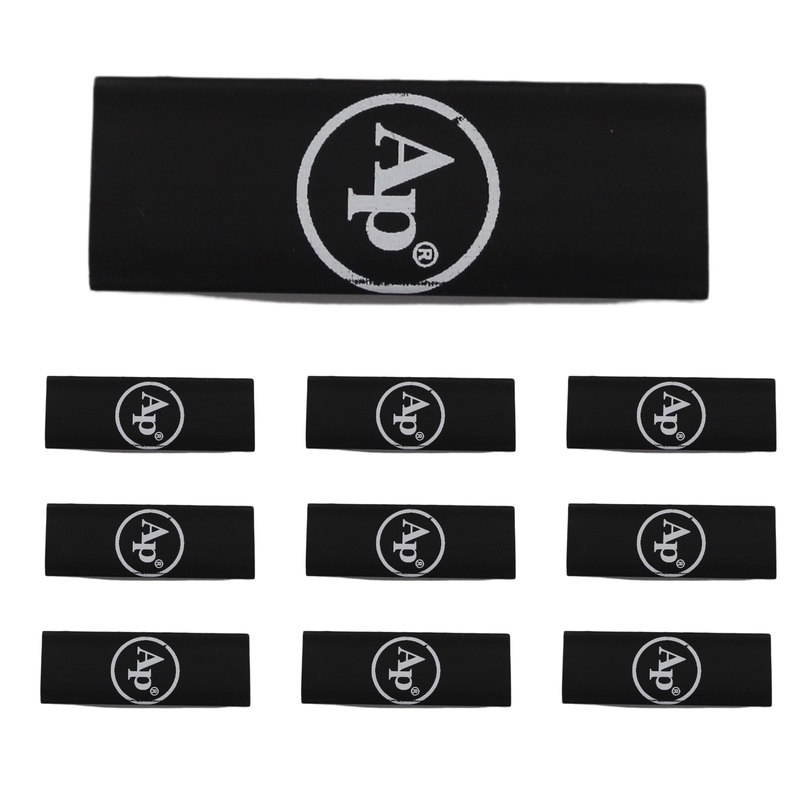4 Gauge 3:1 Heat Shrink with Audiopipe Logo 10 Pack Black Horizontal Logo