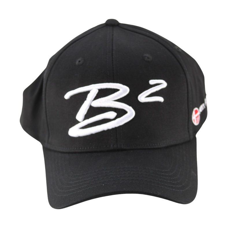 B2 Audio Black Flex-Fit Classic, Ball Cap Hat with “B2” Logo