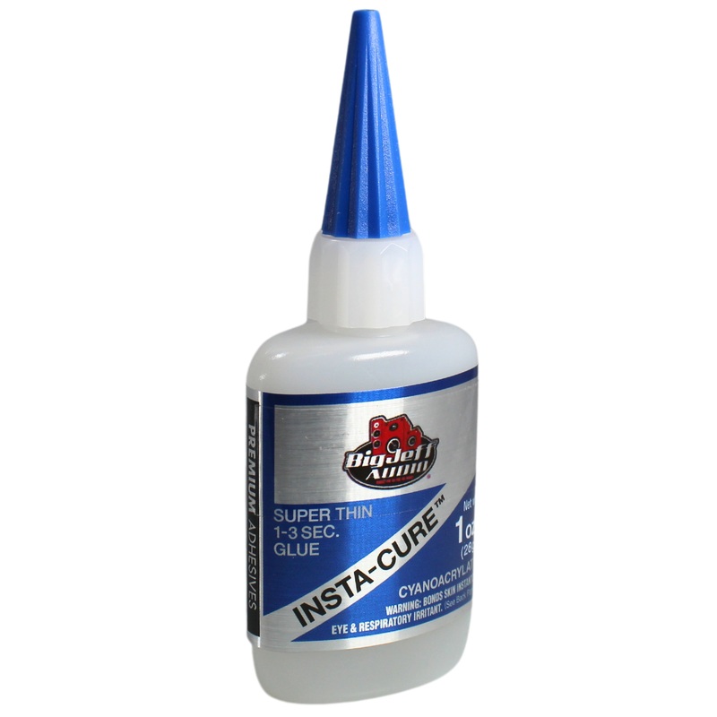 Big Jeff Audio 1/2 to 8 oz Insta-Cure CA Glue Water-Thin, Fast-Acting Adhesive 1/2 oz