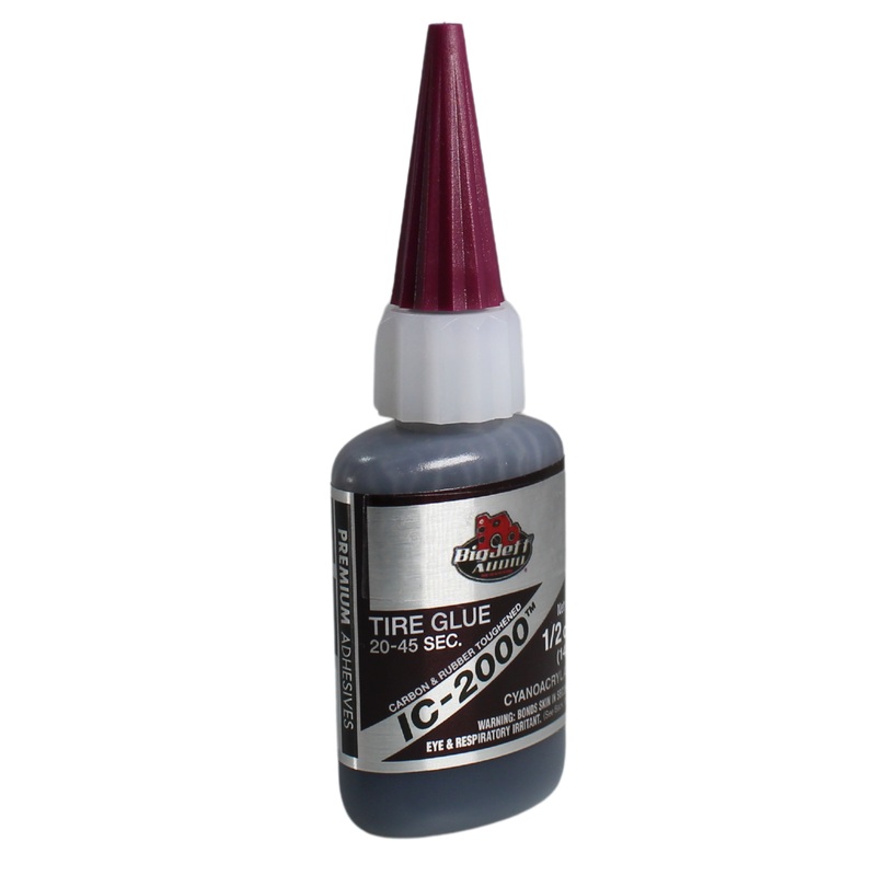 Big Jeff Audio 20-45 Sec 1/2-1 oz Rubber-Toughened CA Glue Adhesive Black 1/2 oz