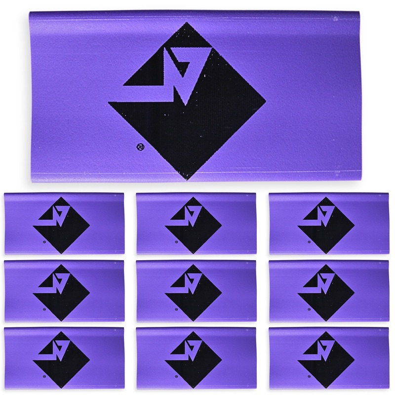 0 Gauge 3:1 Heat Shrink with Rockford Fosgate Logo 10 Pack Purple Horizontal Logo