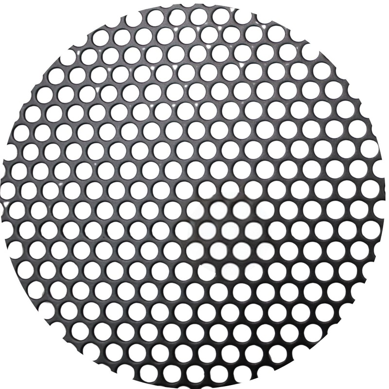 Audiopipe 2×4′ Black Metal Finish Mesh Grill Sheet Staggered Rows 3/16″ Holes
