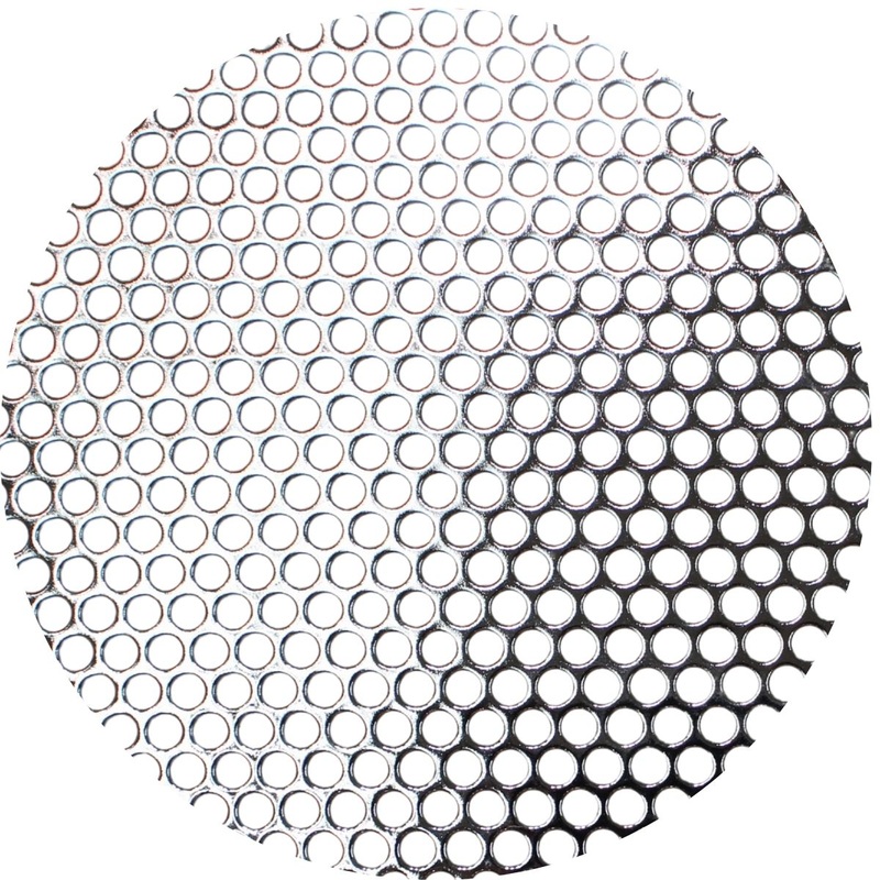 Audiopipe 2×4′ Shiny Metal Finish Mesh Grill Sheet Staggered Rows 3/16″ Holes