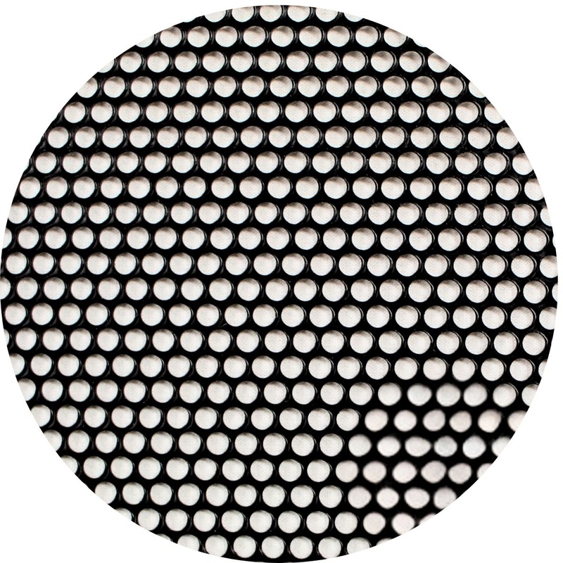 Audiopipe 3×5′ Black Metal Finish Mesh Grill Sheet Staggered Row 5/32″ Holes