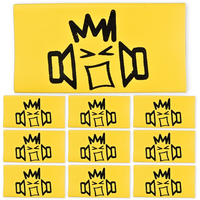 B2 Audio 10 Pack of 0 Gauge Yellow Heat Shrink with B2 Audio Logo B2 Audio