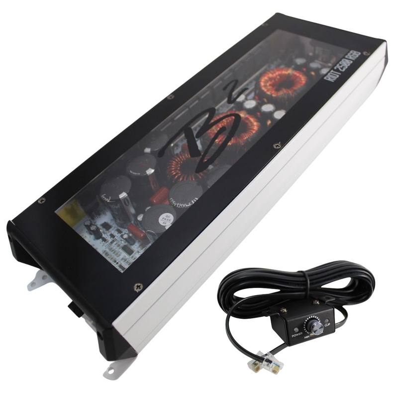 B2 Audio RIOT Series 2500W 1-Ohm Class D Monoblock Amplifier w/ RGB LED Lights