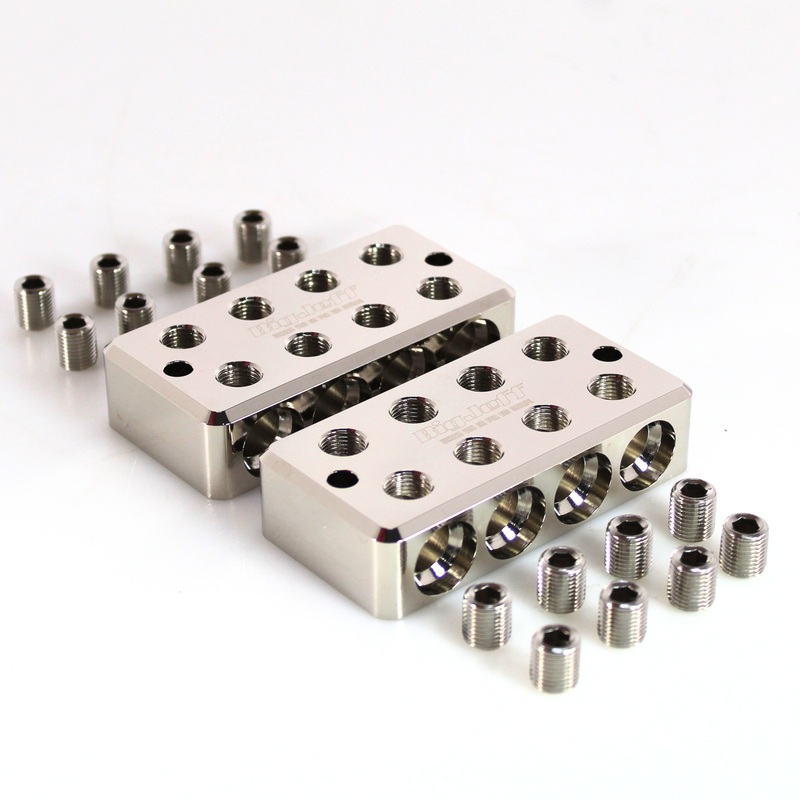 Big Jeff Audio 1/0 GA Aluminum 4 In – 4 Out Power/Ground Distribution Blocks
