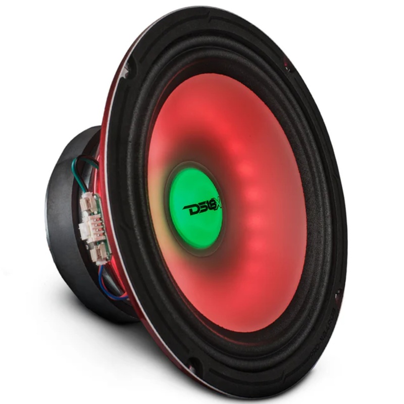 DS18 8″ Midrange Loudspeaker Dual RGB LED For Cone & Dust cap 275 Watt RMS 4-Ohm