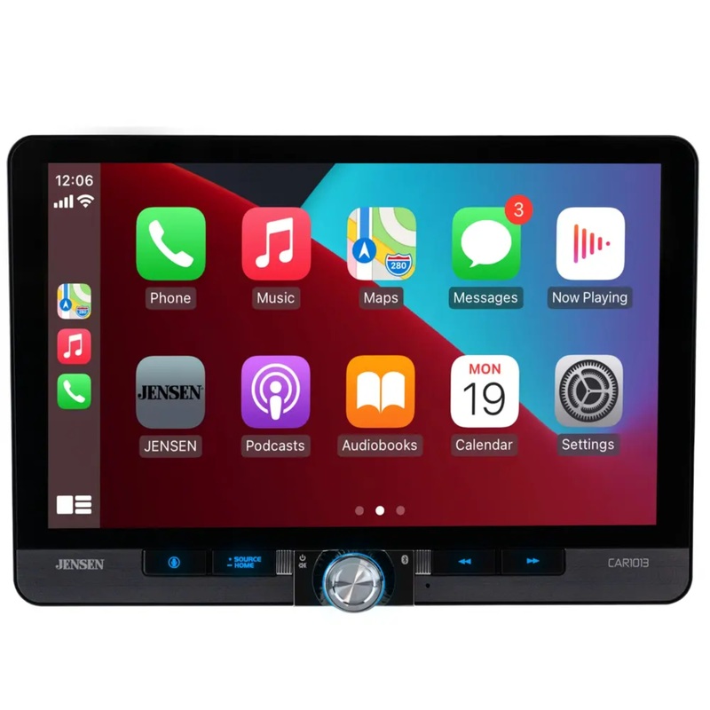 Jensen 10.1 Touchscreen Receiver w/Wireless Android Auto& Apple CarPlay CAR1013