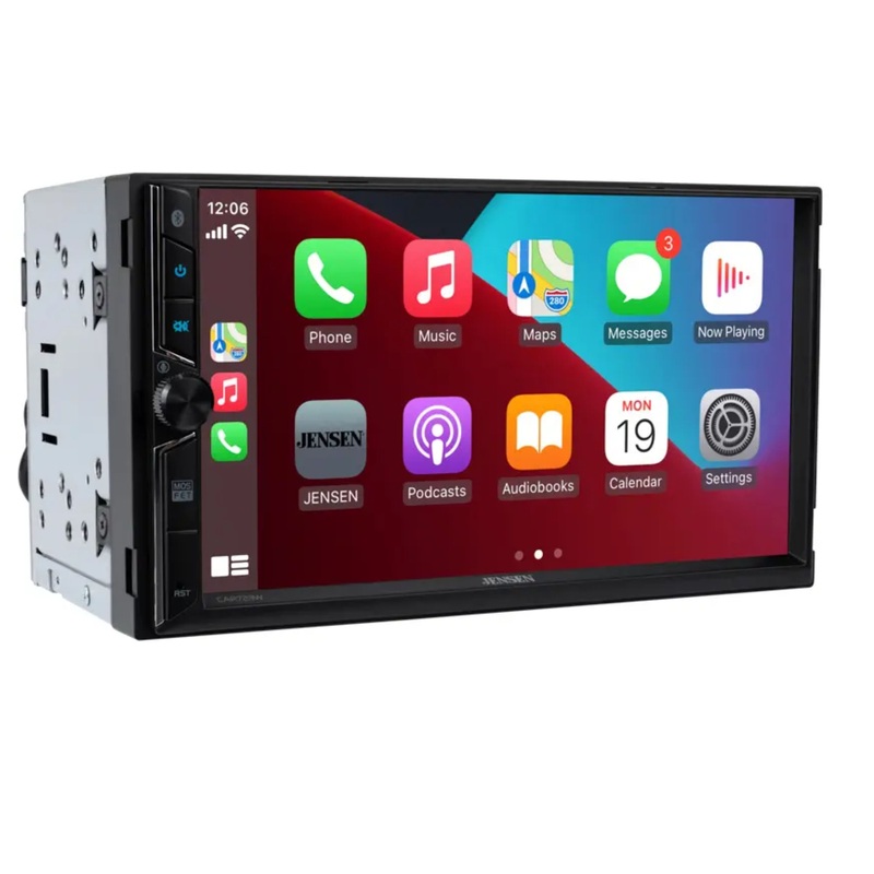 Jensen 7″ Touchscreen Receiver w/Wireless Apple Carplay & Android Auto CAR723W