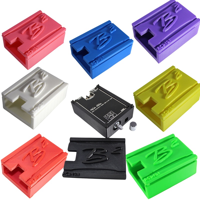 Mono 100W Chip Amplifier Bluetooth & B2 Audio 3D-Printed Case for RC2 Subwoofer Black