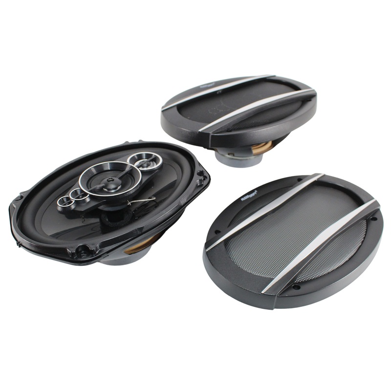 Pair of 6.9″ 5-way 4 ohm 250 watts RMS 1″ ASV Voice Coil Speakers Audio Drift