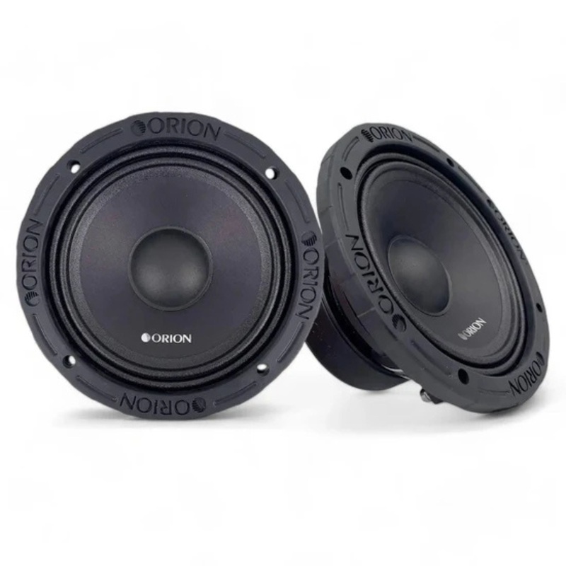 Pair of Orion 2-Ohm 350w RMS XTR Series 6.5″ Midrange Speakers w/Dust Cap