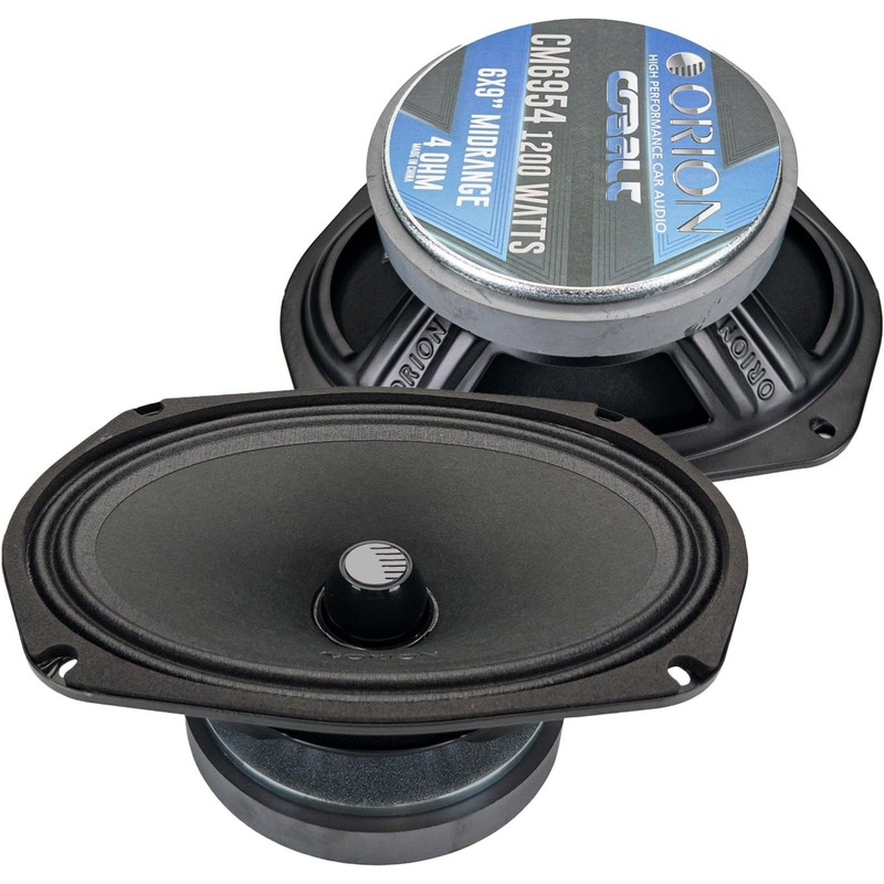 Pair of Orion 4-Ohm 300w RMS Cobalt High Efficiency 6×9″ Midrange Bullet Speaker