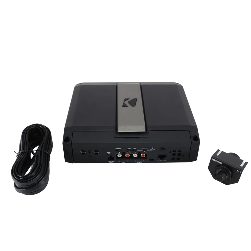 1250W 1-Ohm Mono Class D Subwoofer Amplifier w/Smart Bass & RGB LED Center Panel