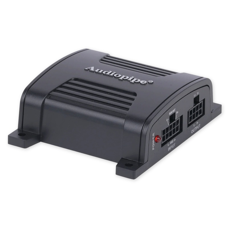 2 Channel Smart Signal Speaker Wire to Hi/Lo RCA Line-Out Converter