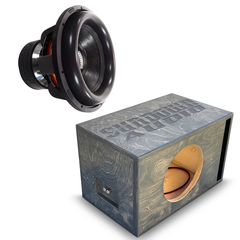 2000W RMS DVC 1 or 2-Ohm 15″ X Series V3 Subwoofer w/Single 15″ Birch Ported Box 1-Ohm