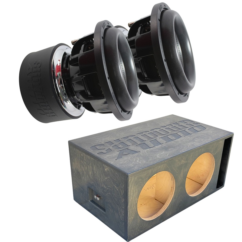 2500W RMS Dual 1 or 2-Ohm 10″ Z Series V6 Subwoofer w/Dual 10″ Birch Ported Box 1-Ohm