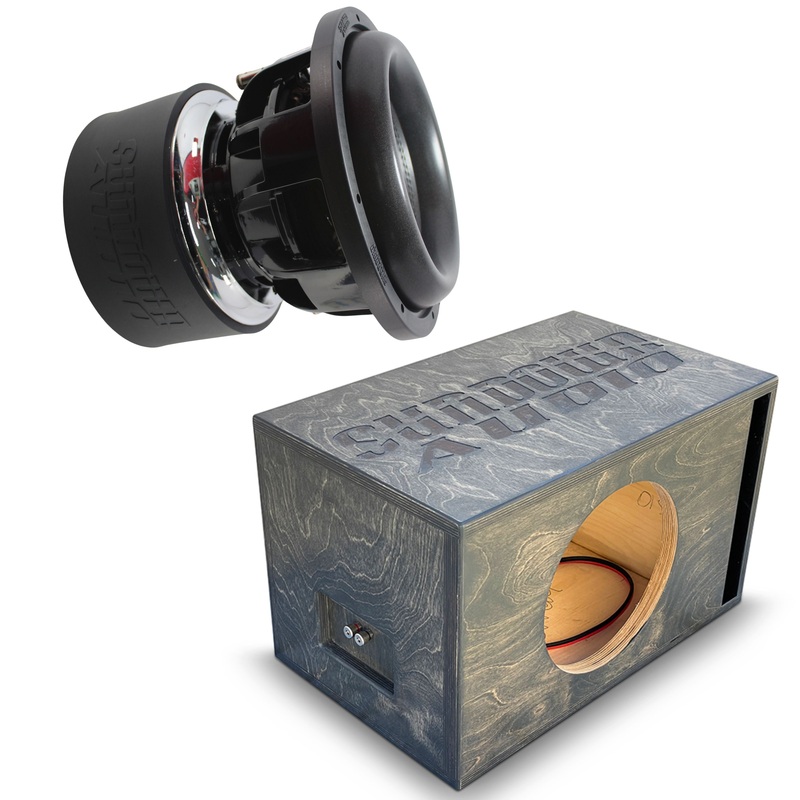 2500W RMS DVC 1 or 2-Ohm 10″ Z Series V6 Subwoofer w/Single 10″ Birch Ported Box 1-Ohm