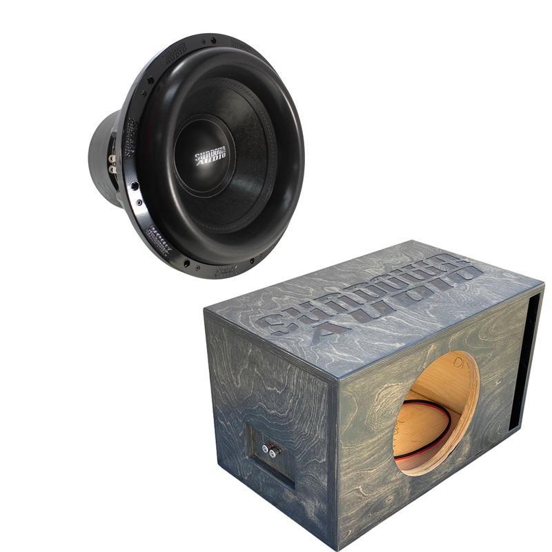 2500W RMS DVC 1 or 2-Ohm 15″ X Series V3 Subwoofer w/Single 15″ Birch Ported Box 1-Ohm