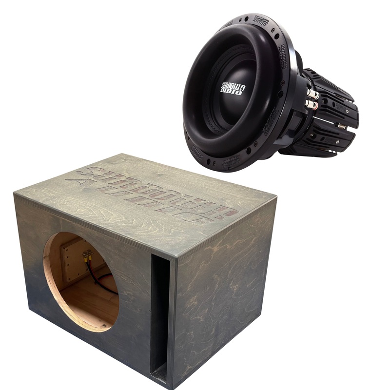 3000W RMS DVC 1 or 2-Ohm 12″NS Series V6 Subwoofer w/Single 12″ Birch Ported Box 1-Ohm