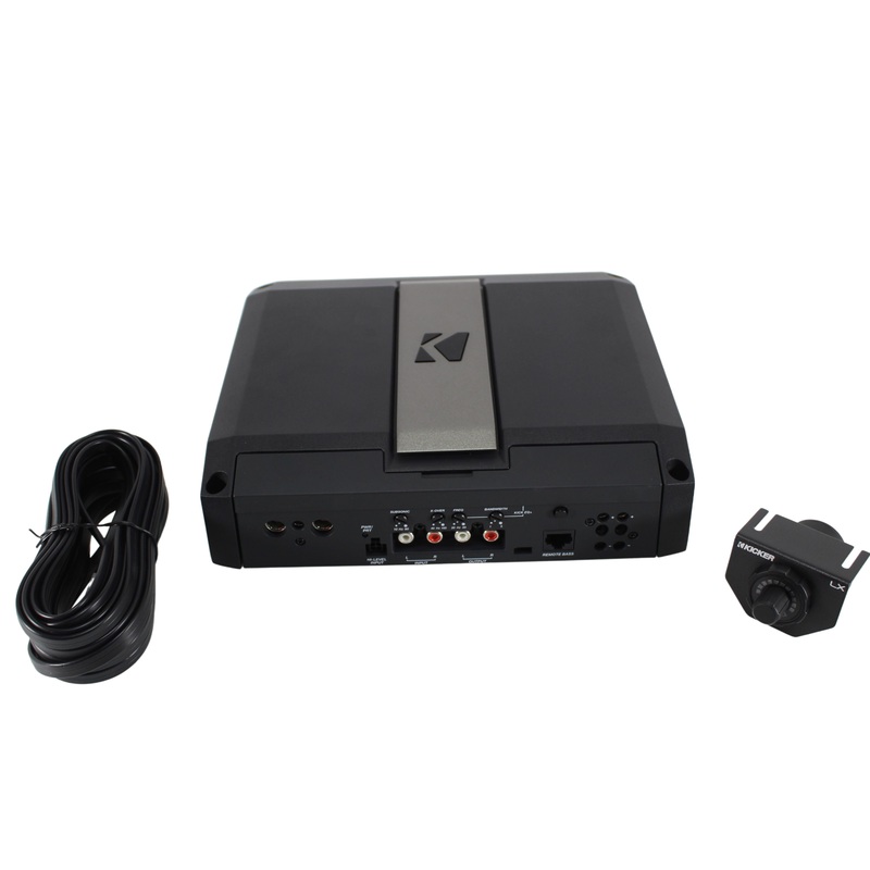 850W 1-Ohm Mono Class D Subwoofer Amplifier w/Smart Bass & LED RGB Center Panel