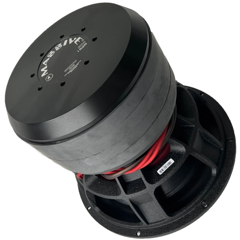 Massive Audio 15″ Dual 2-Ohm 8,000 Watts RMS 132lbs Mega Subwoofer w/4-inch VC