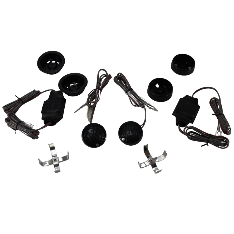 Pair of 1″ 4-Ohm 50 Watts RMS / 200 Watts MAX Silk Dome Tweeters