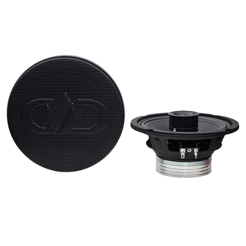 Pair of 6.5″ Pro Neodymium Bi-Ampable 2-Ohm 250W RMS DD Audio Coaxial Speakers