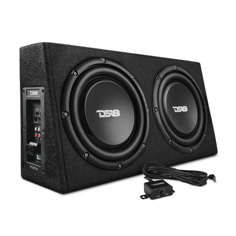10″ 350 Watts RMS 2 Ohm Midbass Shallow Subwoofer Enclosure with Bass Knob