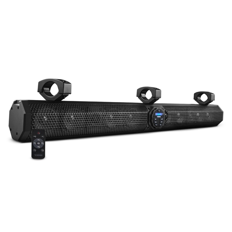 37″ 200W RMS 4-Ohm Water-Resistant Amplified Class A/B Sound Bar System