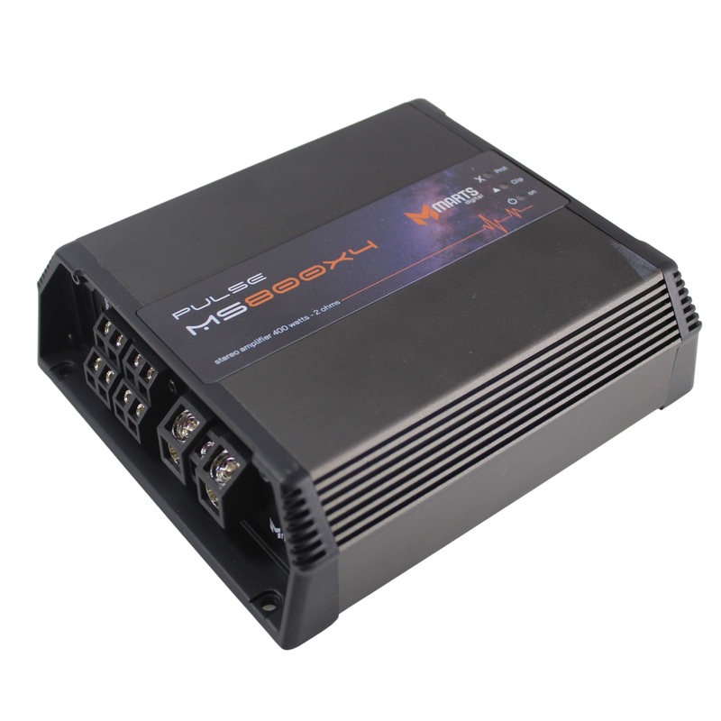 4 Channel 400 watts 2 ohms Class D Compact Full Range Amplifier Marts Digital