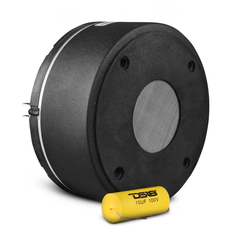 8-Ohm Mid-Range Compression Driver w/ Neodymium Magnet and 3.5″ Polyester VC