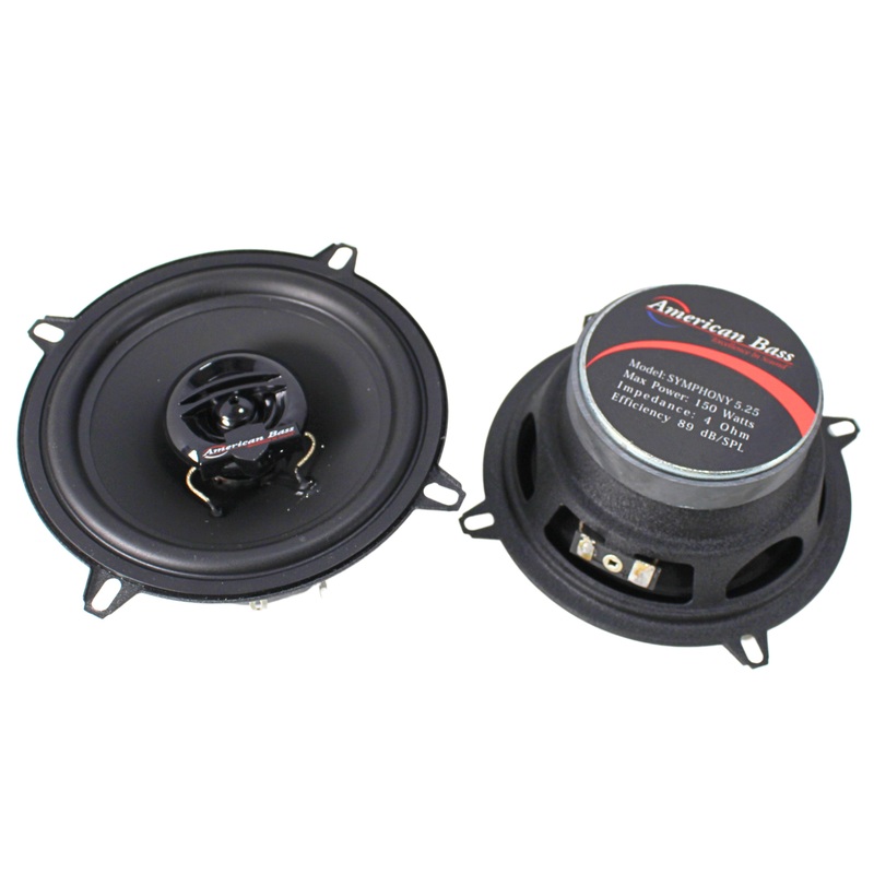 American Bass Pair of 5.25″ 150-Watt 4 Ohm 2-Way Coaxial Speaker OPEN BOX