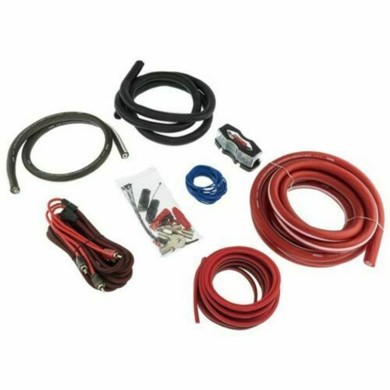 DS18 0 Gauge Complete Amplifier Wiring Kit w/ANL Fuse Holder & (1) MANL 250A