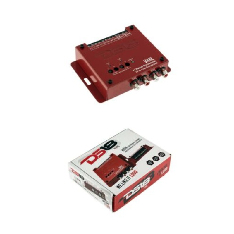 DS18 V4HL 4 Ch Line Out Converter High-Level Speaker Signal Low-Level