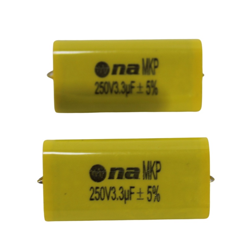 Pair of 3.3 Microfarad Bass Blocker 250 Volt Metalized Film Capacitors