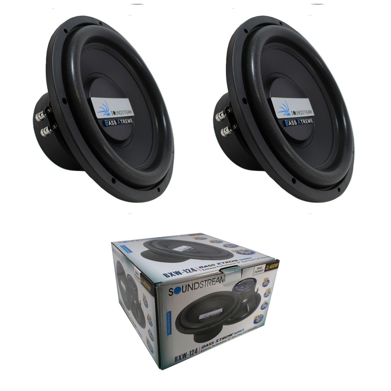 Pair of Soundstream Bass Xtreme Series 12″ 4800W Dual 4 Ohm Subwoofers BXW-124