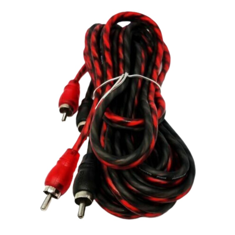 2 Channel Shielded RCA Audio Cable Twisted Amp Cables DS18 16 foot