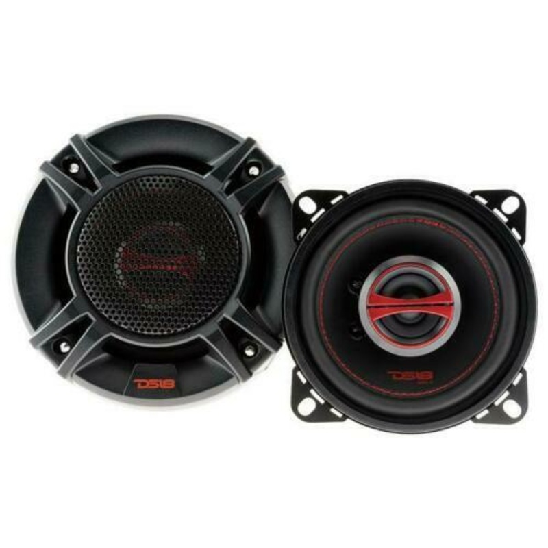 2x 4″ 2-Way Coaxial Speaker 240 Watts Dome Tweeter 4 ohm DS18 GEN-X4 Series