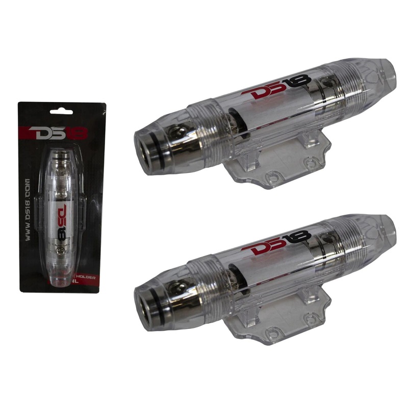 2x DS18 FHRANL ANL Clear Fuse Holder 0GA/4GA Heat Resistant Waterproof