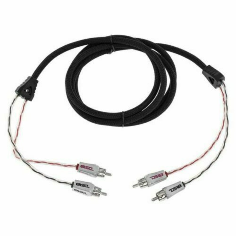 DS18 2 channel 6 foot RCA Pro Audio Amp Cables Competition Quality insulated