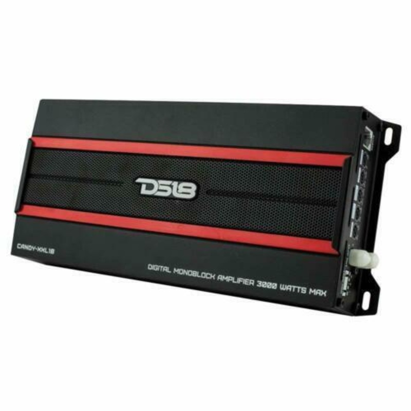 DS18 Car Audio 1 Channel Amplifier 3000W Digital Monoblock Class D Candy-XXL1B