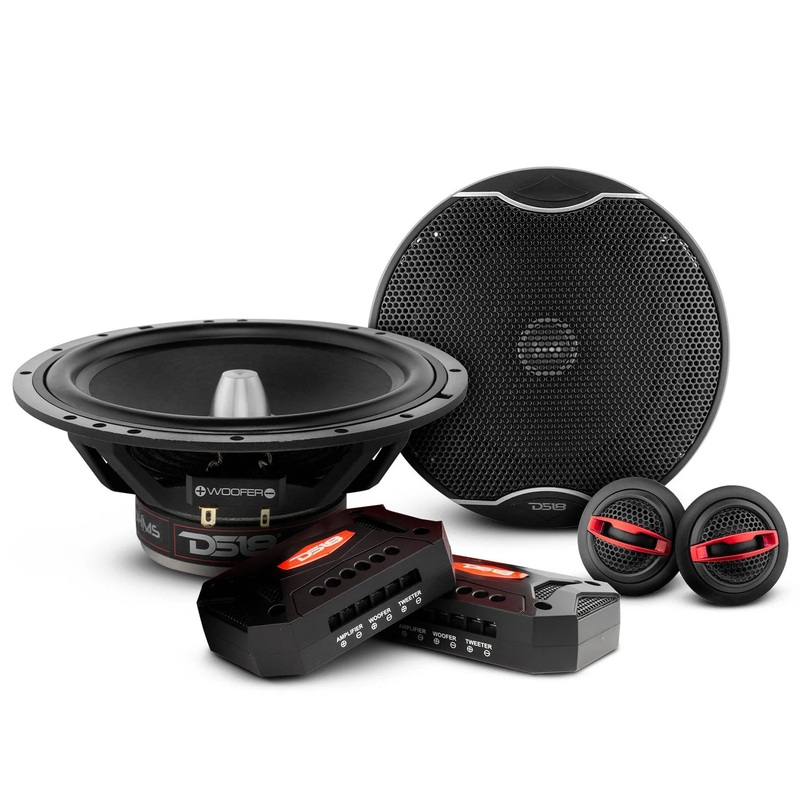 DS18 EXL 6.5″ 2-Way 800W Component Speaker System Car Audio Full Range SQ6.5C