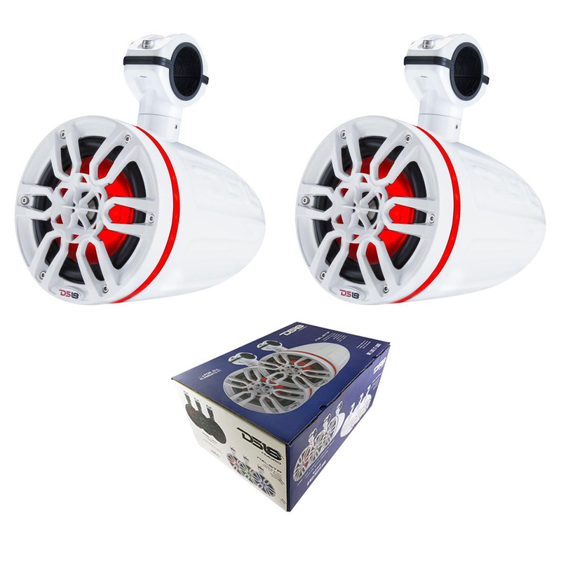 DS18 Marine ATV Boat Wake Board Towers 400W Amplifier Blue Tooth Combo