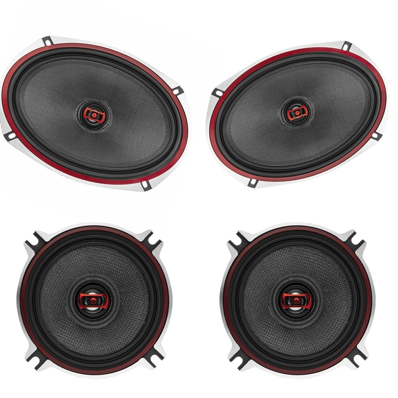 DS18 Pair of EXL-SQ 6×9″ + Pair of EXL-SQ 5.25″ Speakers Combo 1800 Watts