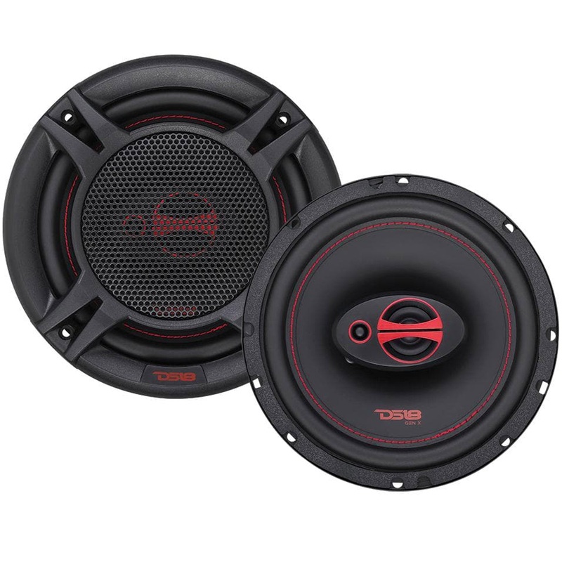 GEN-X6.5 DS18 6.5″ 3-way Car Door Speakers 300 Watts 4 Ohm Coaxial Speakers