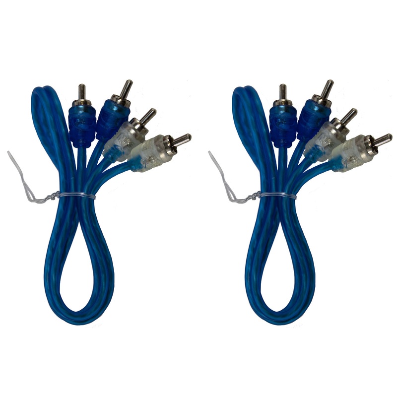 Metra 2 x 18″ 2 channel RCA Cable Shielded Flexible Male-to-Male R2RCA18IN
