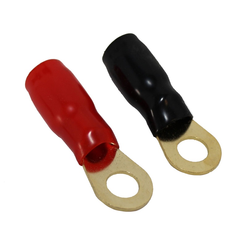 2x Gold Plated AWG 4 -5/16″ Cable Lug Ring Terminals Battery Wire Welding