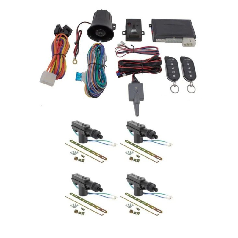 Car Alarm Anti Theft Keyless Entry + 4 Door Lock Remote Control Scytek G5